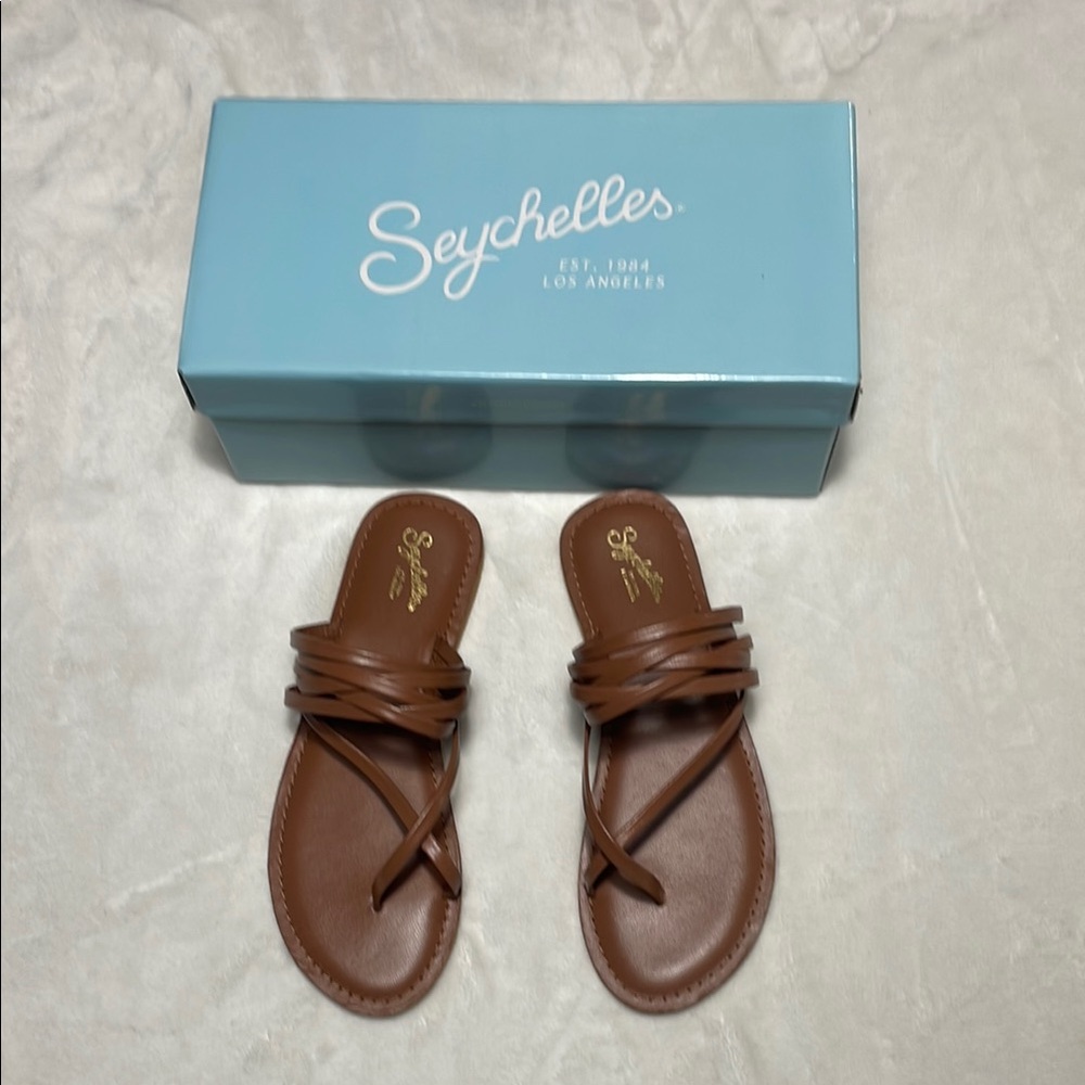 Seychelles Reezie Leather Sandals NWT
